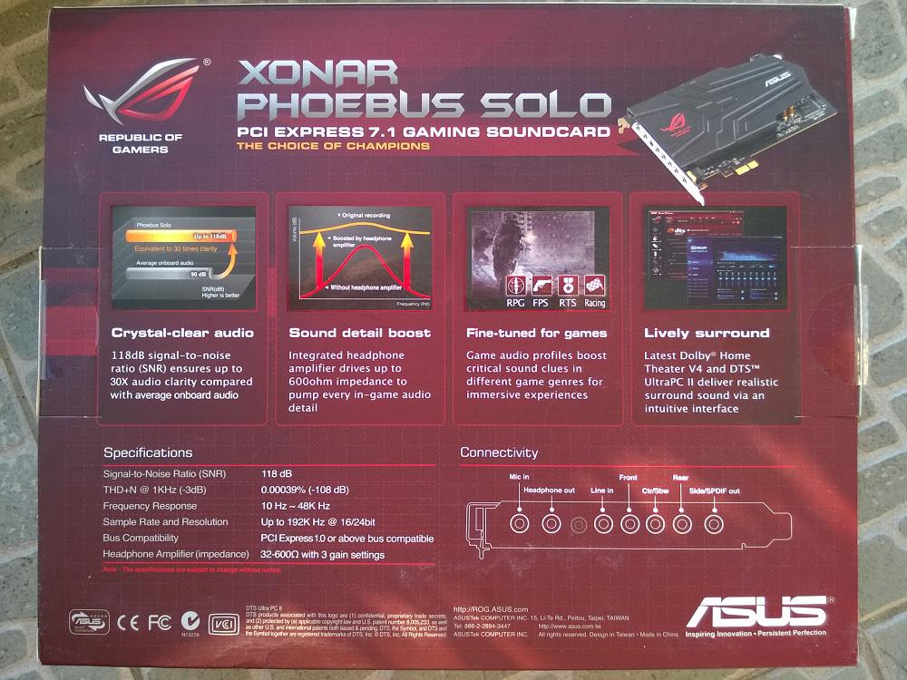 Asus xonar phoebus не определяется системой