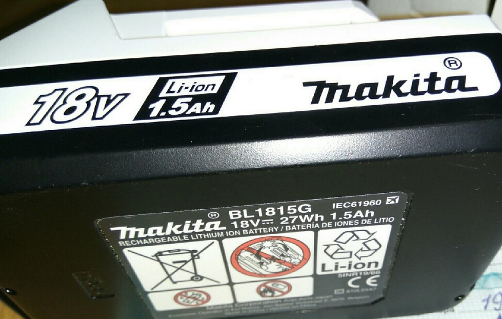 Батарея аккумуляторная Makita BL1815G 18В 1.5Ач - Обзор товара Батарея  аккумуляторная Makita BL1815G, 18В, 1.5Ач, Li-Ion (1215938) от Евгений в  интернет-магазине СИТИЛИНК – Москва