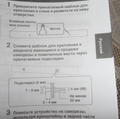 <фото: инструкция как вешать>
