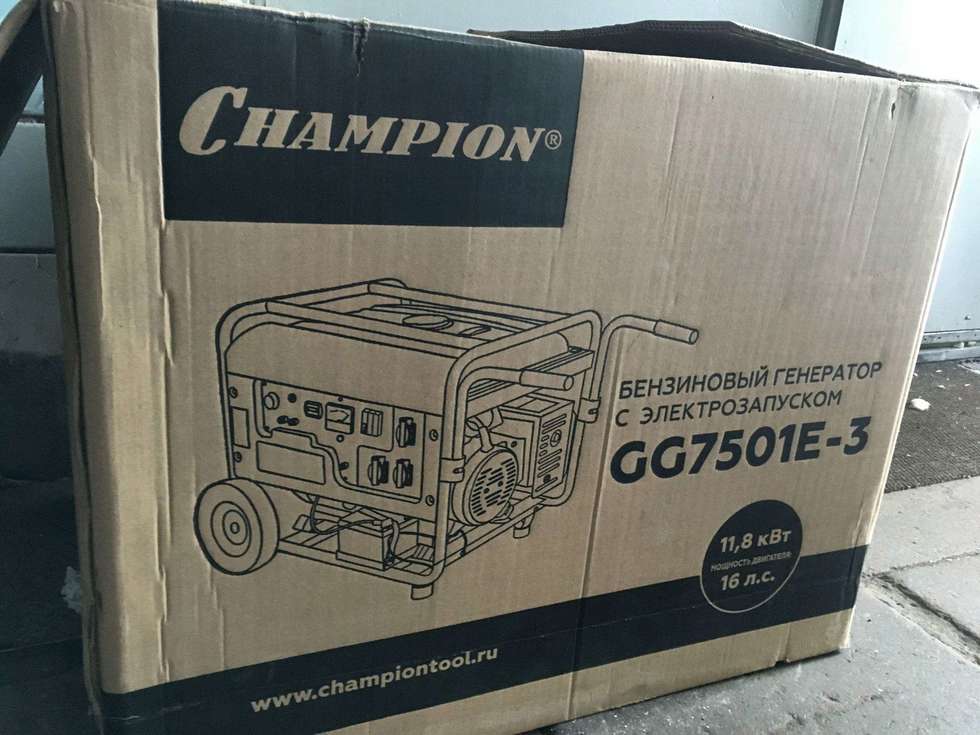 Генератор champion gg7501e 3