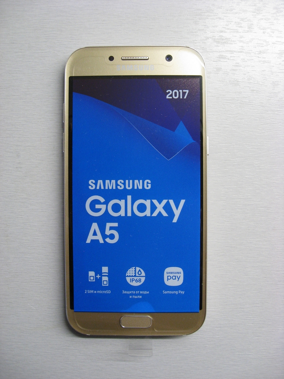 Золотая пятёрка – обзор товара Смартфон Samsung Galaxy A5 (2017) 32Gb,  SM-A520F, золотистый - СИТИЛИНК