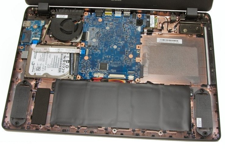 Как разобрать Acer Extensa EX2520G , замена термопасты, установка SSD, Апгрейд -