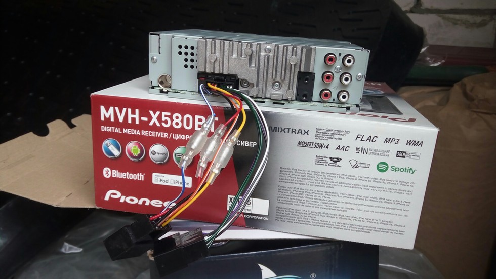 Автомагнитола pioneer mvh x580bt инструкция