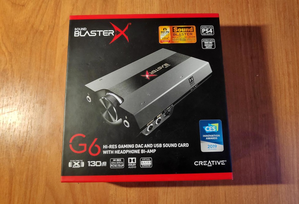 Внешняя звуковая карта creative sound blaster g6