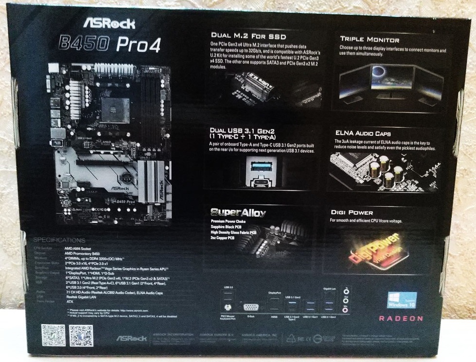 Asrock b450m pro4 схема